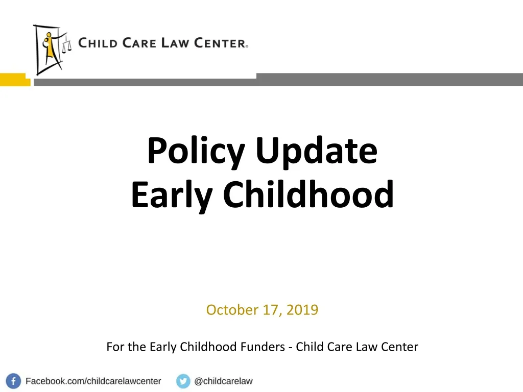 policy update early childhood october 17 2019