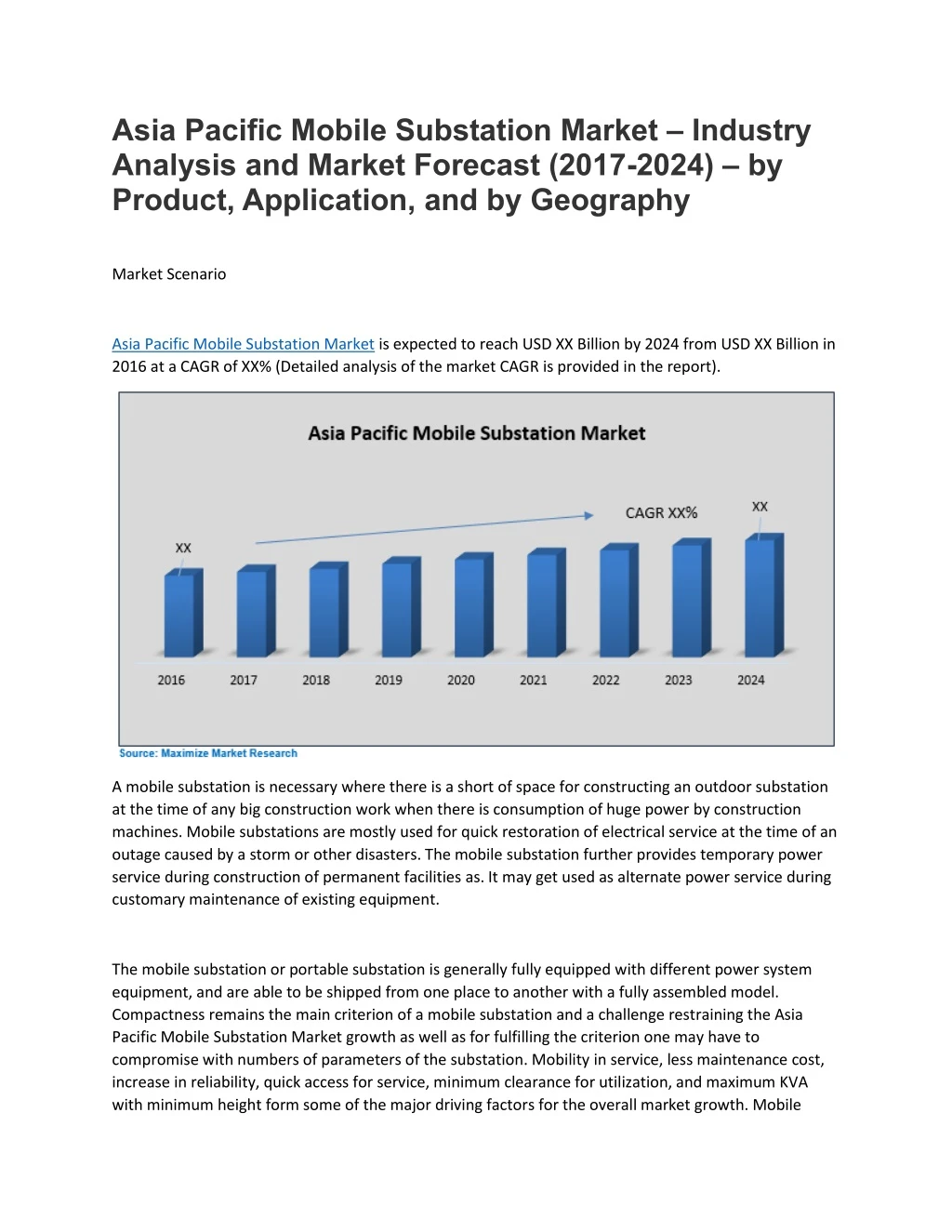 asia pacific mobile substation market industry