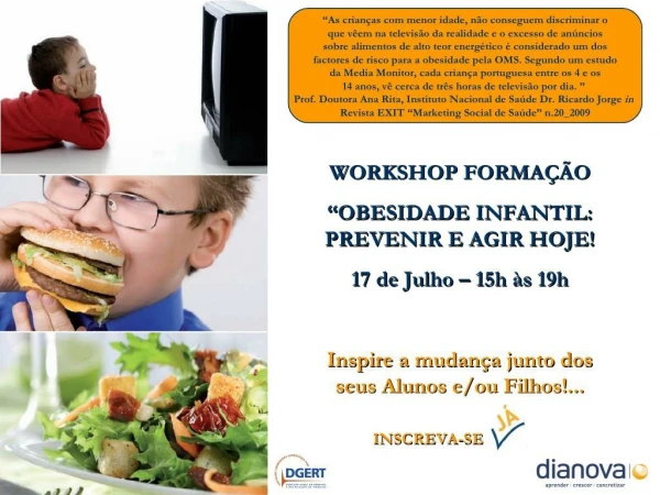 workshop formacao obesidade infantil 2010