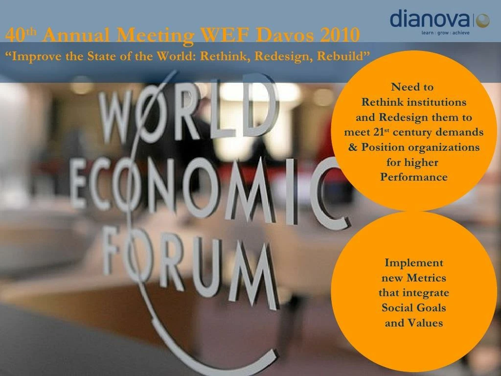 dianova presentation forum communication on top davos 2010