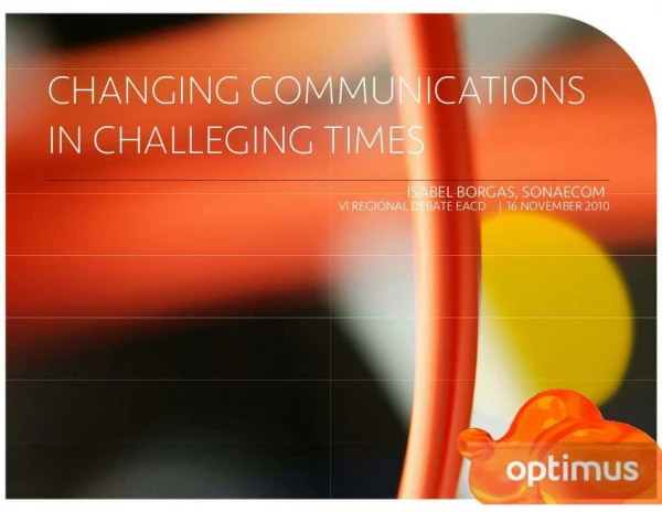 Changing Communications in challenging times_EACD_Isabel Borgas