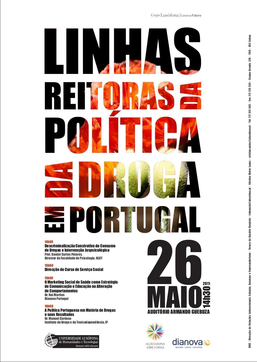 linhas reitoras da pol tica da droga em portugal