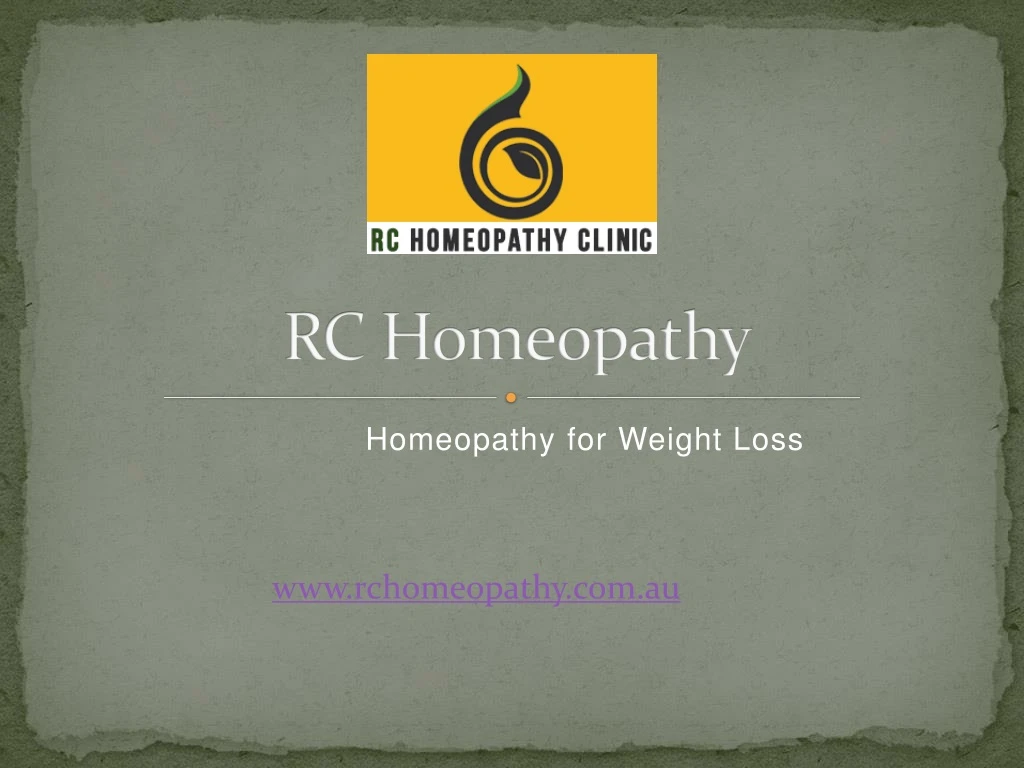 rc homeopathy