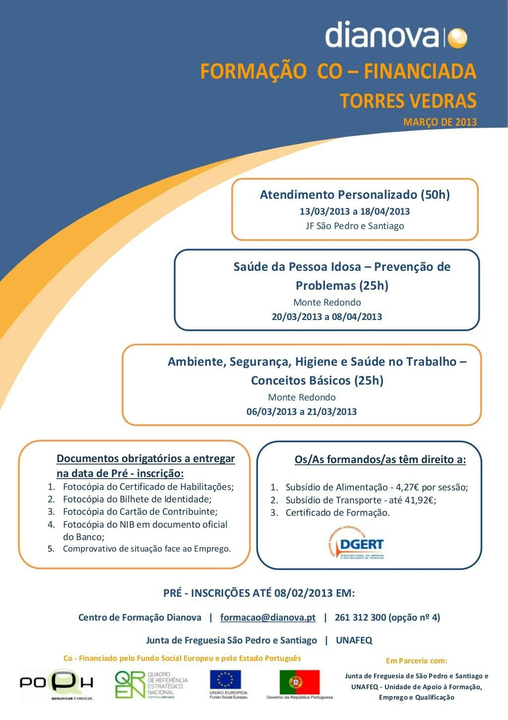 forma o dianova co financiada torres vedras mar o 2013