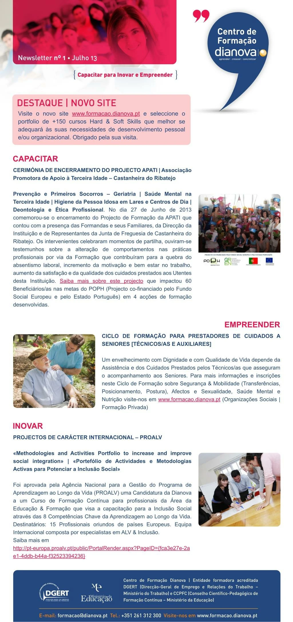 forma o dianova newsletter 1 julho 2013