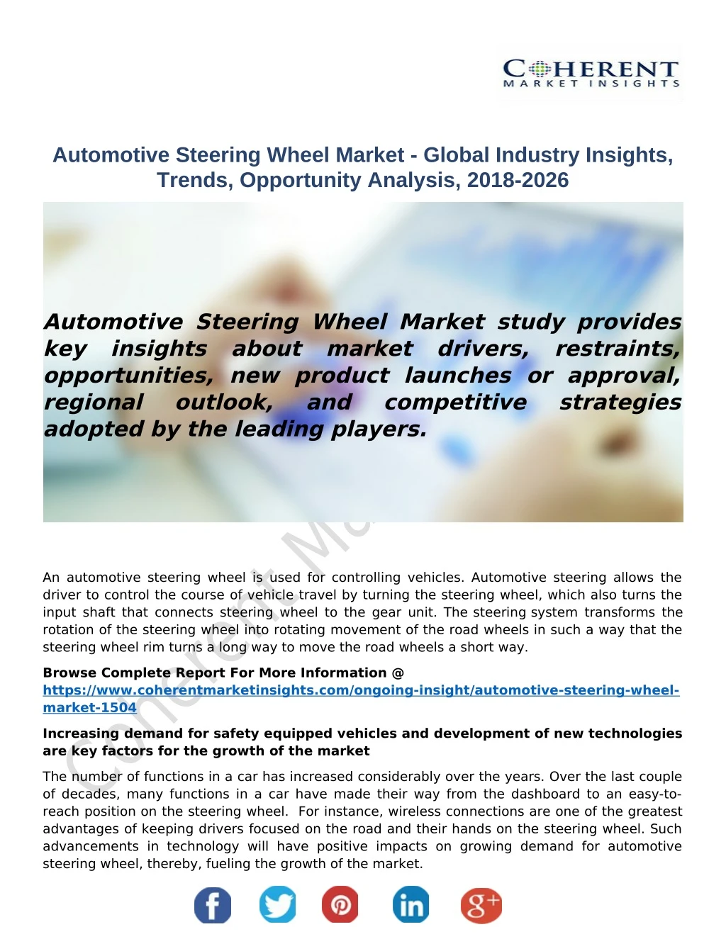 automotive steering wheel market global industry
