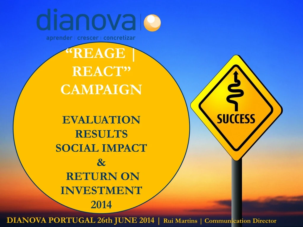 reage react campaign evaluation results social