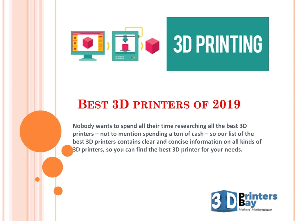 best 3d printers of 2019