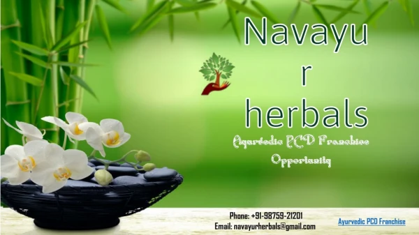 Best Ayurvedic Pharma Company in Chandigarh - Navayur Harbals