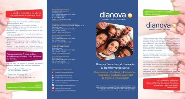 Dianova Portugal - Brochura Institucional 2018