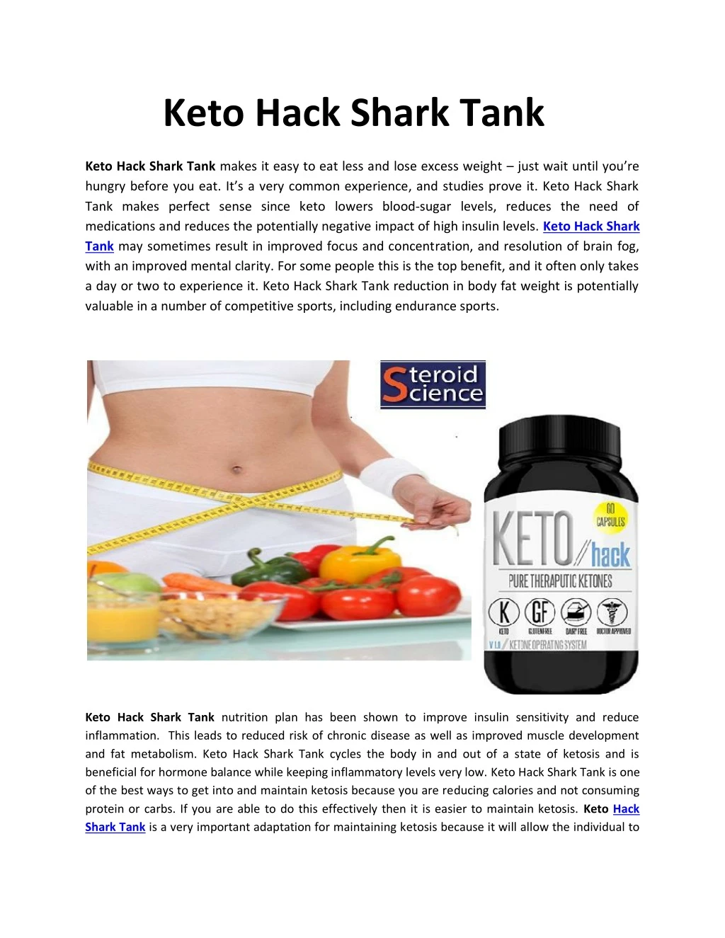 keto hack shark tank