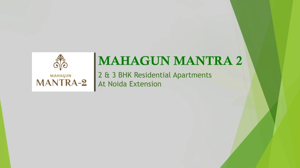 mahagun mantra 2 2 3 bhk residential apartments