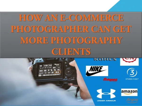 How an eCommerce photographer can get more photography clients