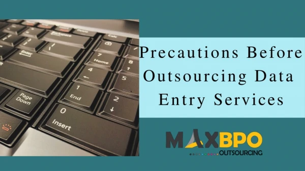 Precaution Before Outsourcing Data Entry Services