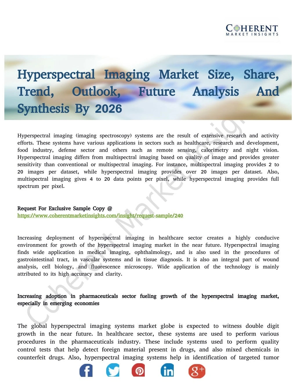 hyperspectral imaging market hyperspectral