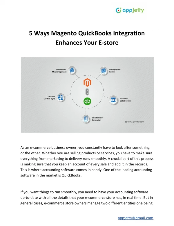 5 Ways Magento QuickBooks Integration Enhances Your E-store