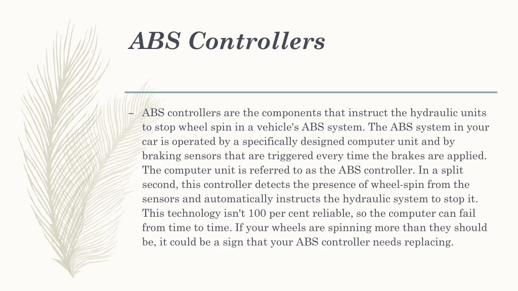 abs controllers