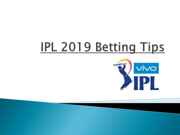 IPL 2019 Betting Tips