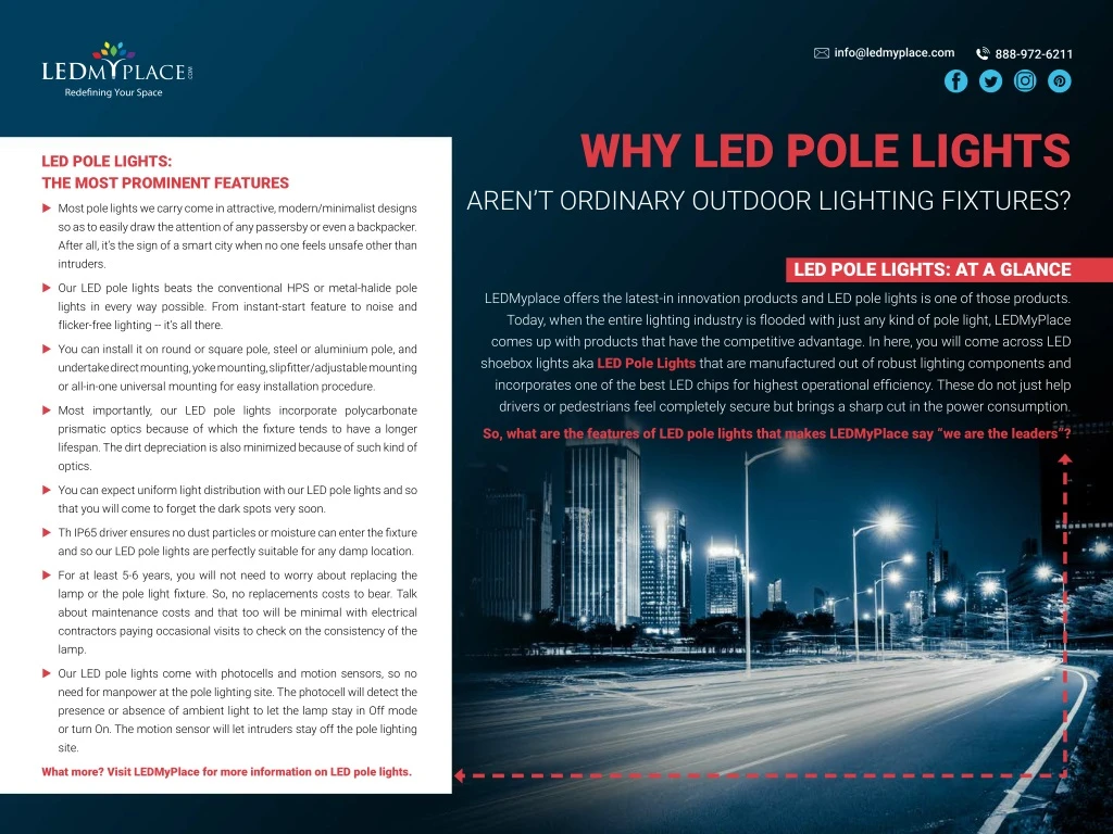 why led pole lights aren t ordinary outdoor