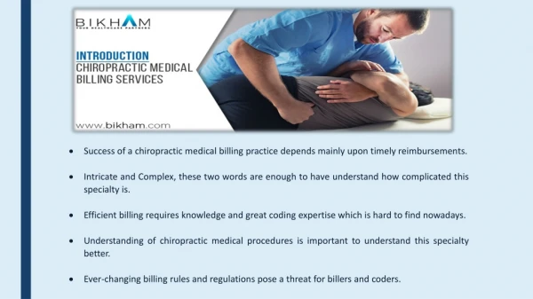 Helping providers streamline their chiropractic billing services