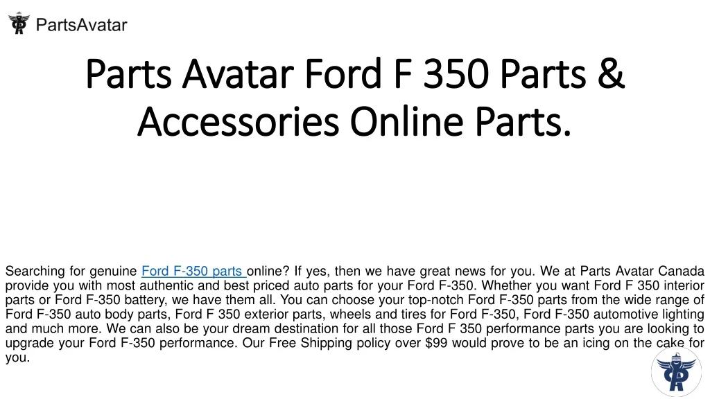parts avatar ford f 350 parts accessories online parts
