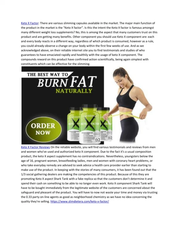 Keto X Factor How To Use & Trial Now