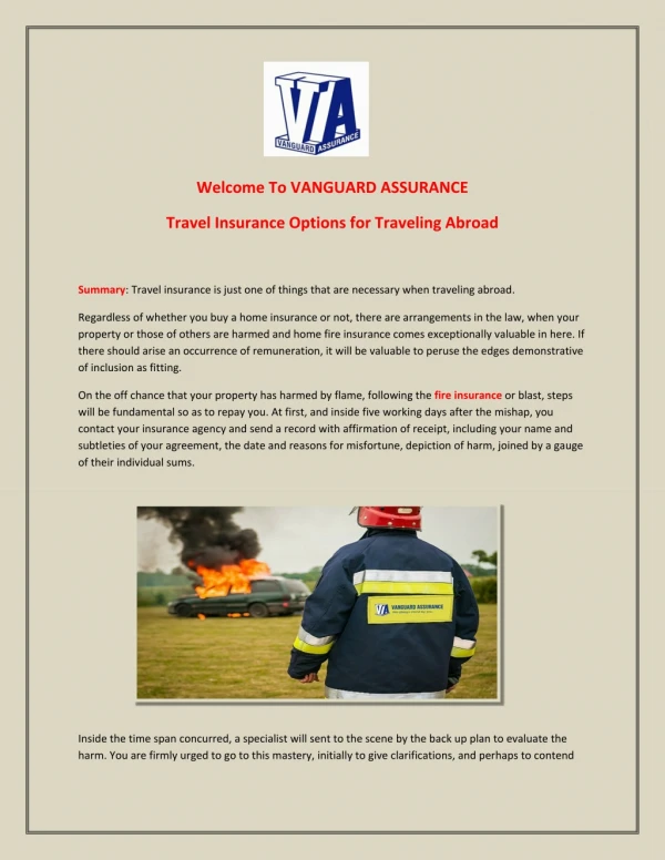 Travel Insurance Options for Traveling Abroad