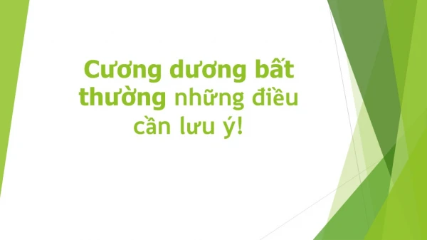 Cương dương bất thường ở nam giới