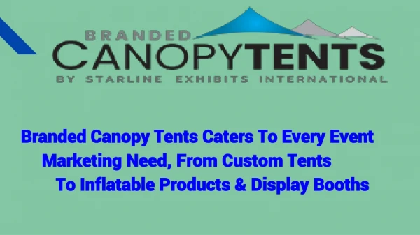 Get Noticed On a Crowded Expo With Pop Up Canopy Tent