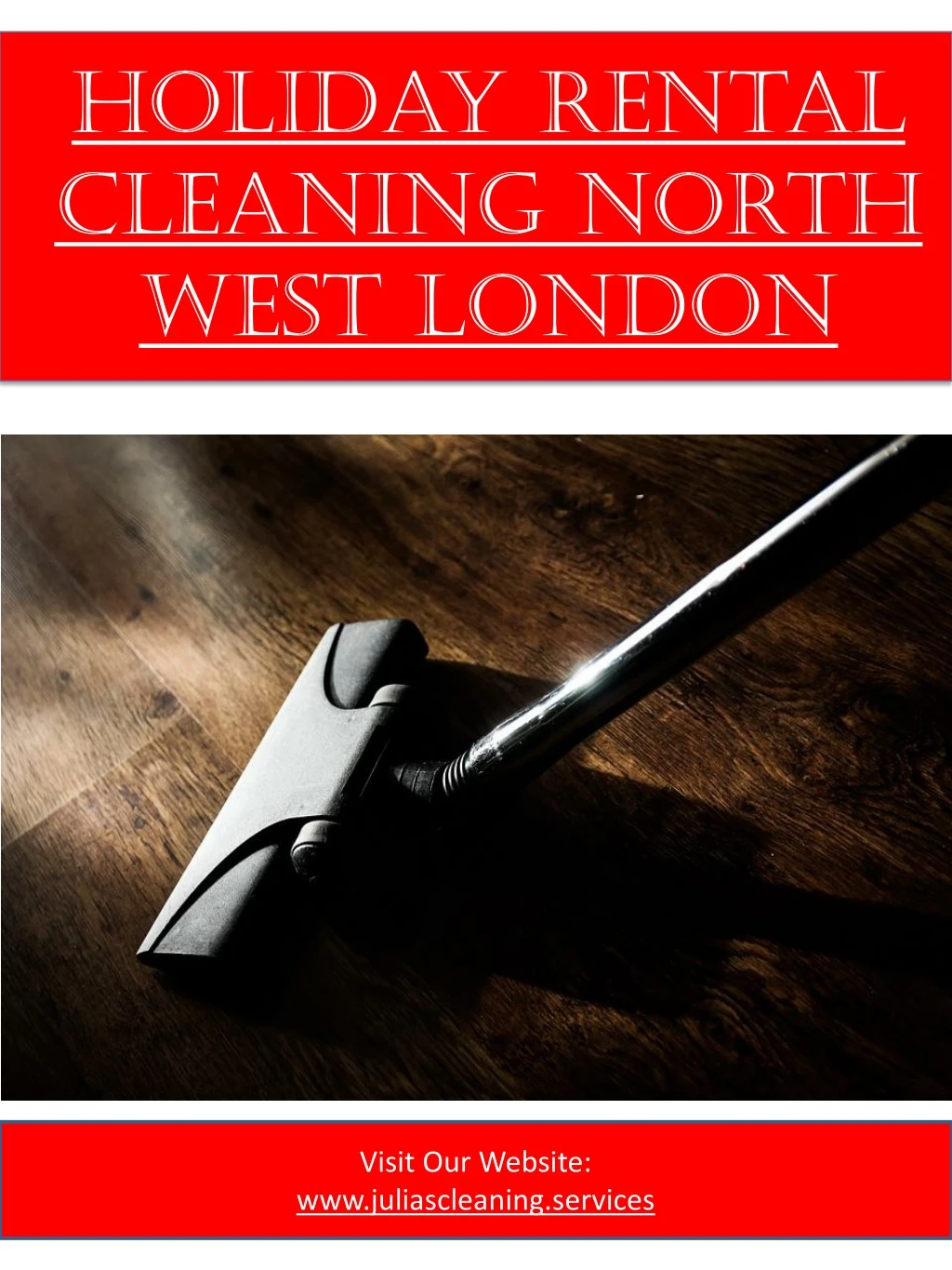 holiday rental cleaning north west london