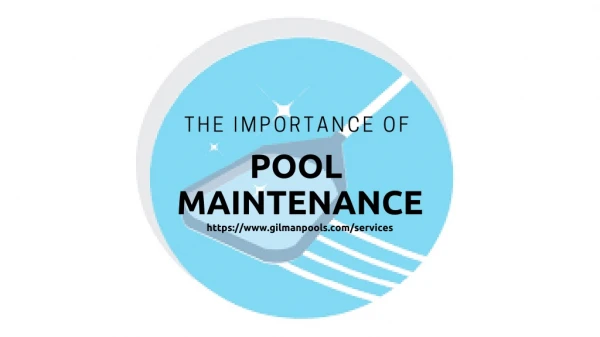 The importance of Pool Maintenance
