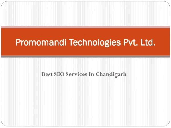 Promomandi Technologies Pvt Ltd