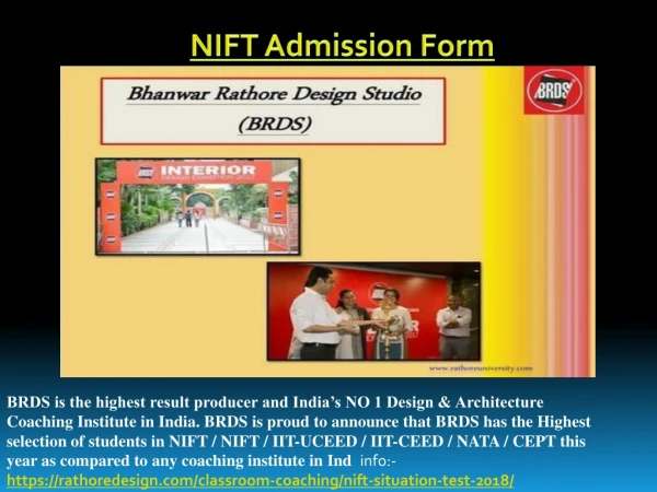 NIFT 2018 Situation Test