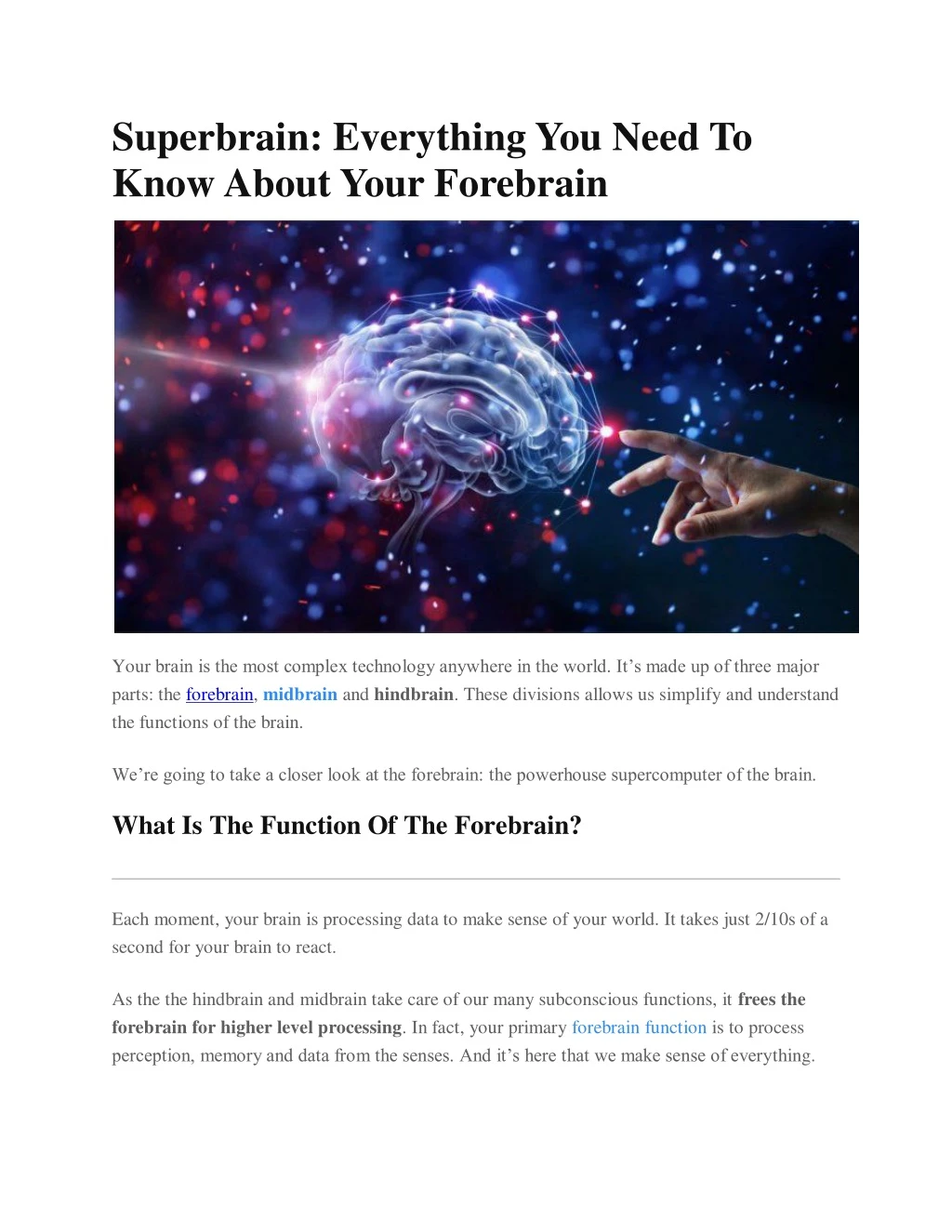 superbrain everything you need to know about your