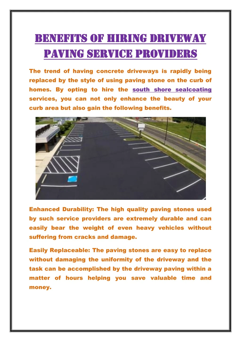 benefits benefits of paving service providers