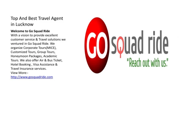 Travel Agent in Lucknow
