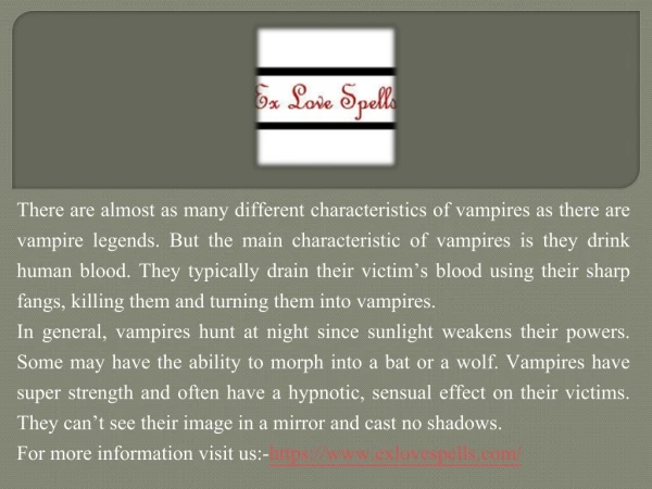 Spells to become a vampire overnight