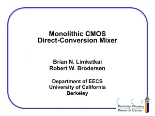 Monolithic CMOS Direct-Conversion Mixer - slide 1