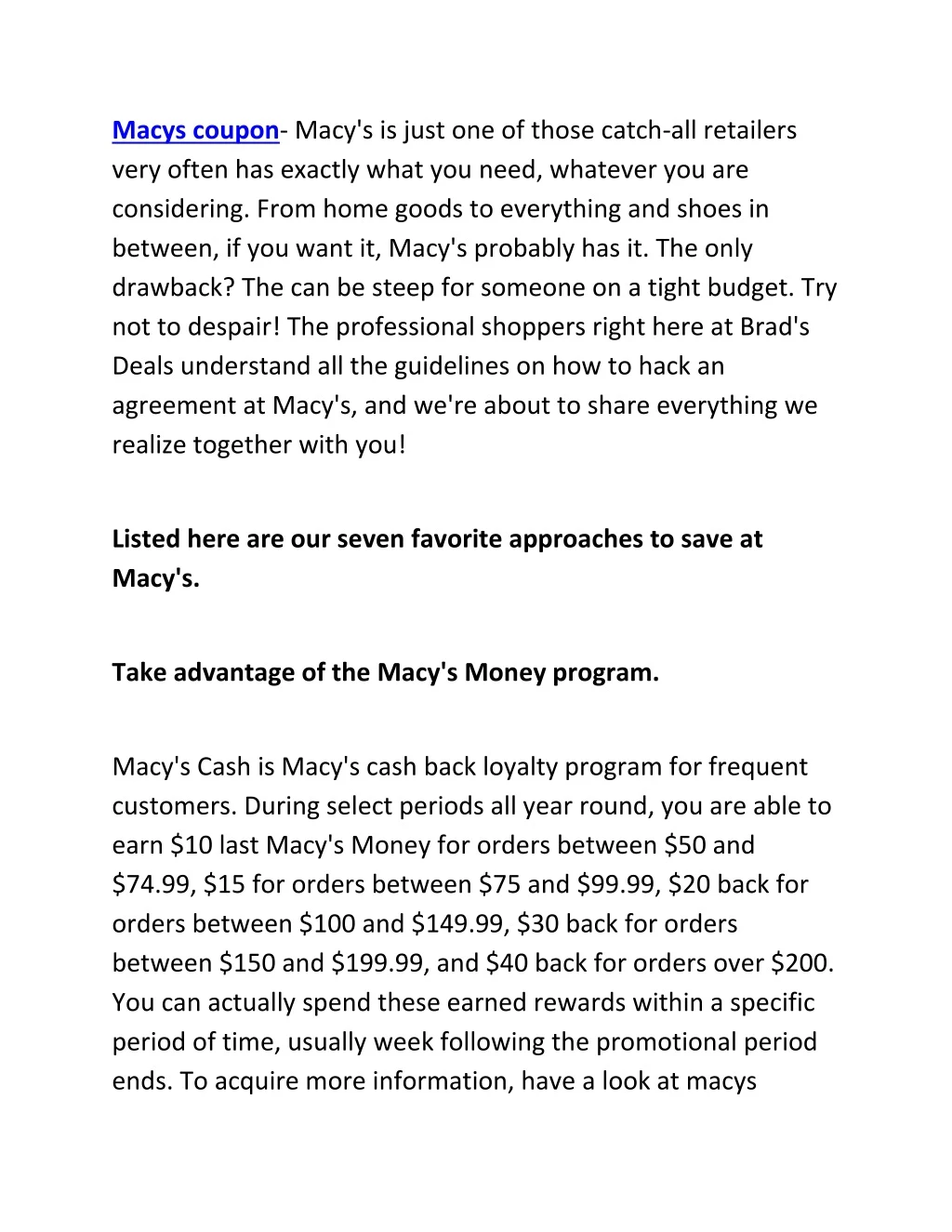 macys coupon macy s is just one of those catch