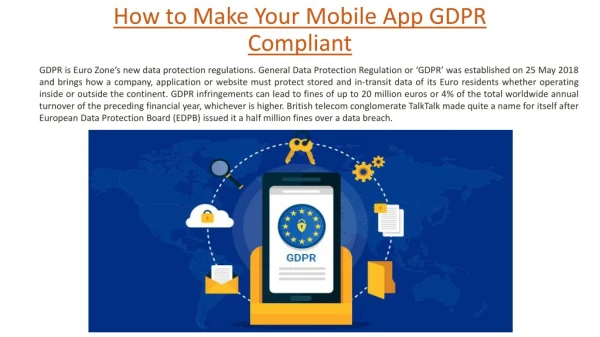 How to Make Your Mobile App GDPR Compliant