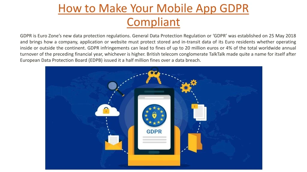 how to make your mobile app gdpr compliant