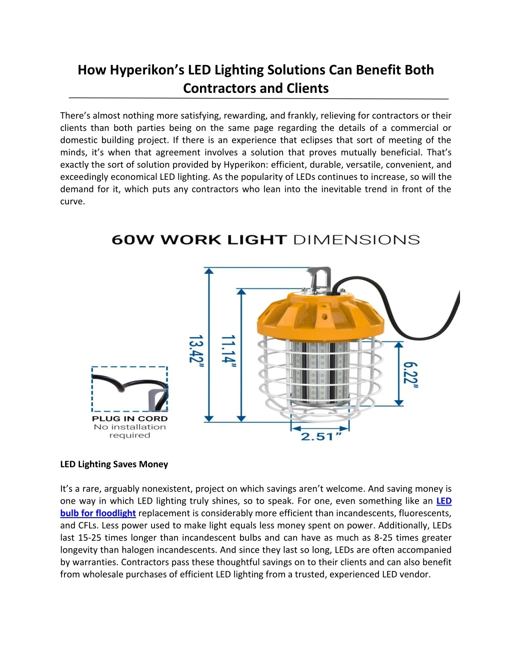how hyperikon s led lighting solutions