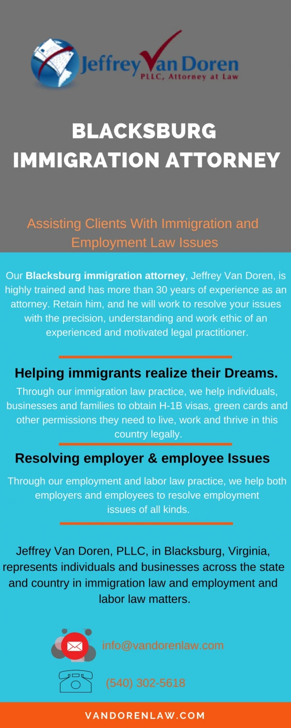 Blacksburg Immigration Attorney