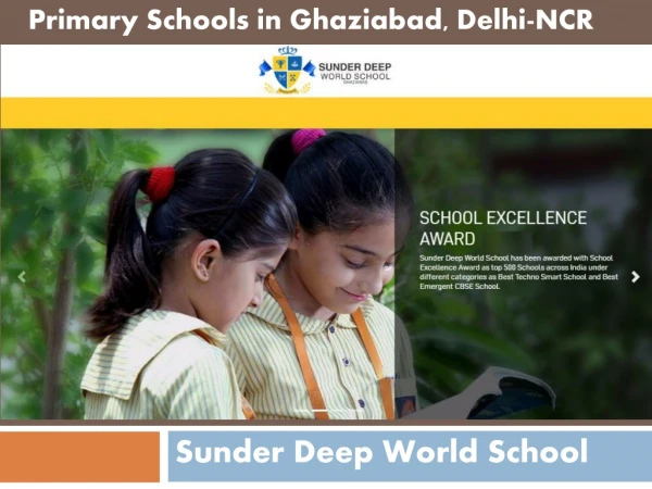 Primary Schools in Ghaziabad - Sunder Deep World School