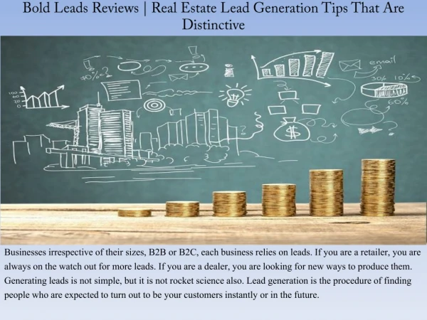 Bold Leads Reviews | Real Estate Lead Generation Tips That Are Distinctive