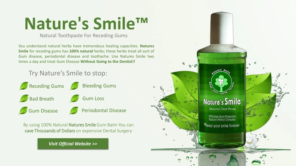 nature s smile natural toothpaste for receding