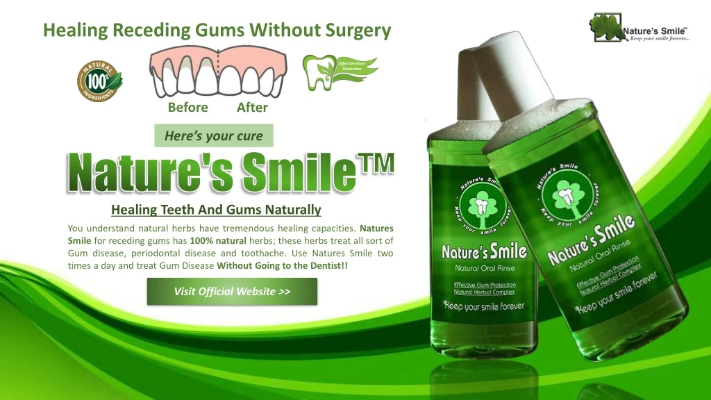 healing receding gums without surgery