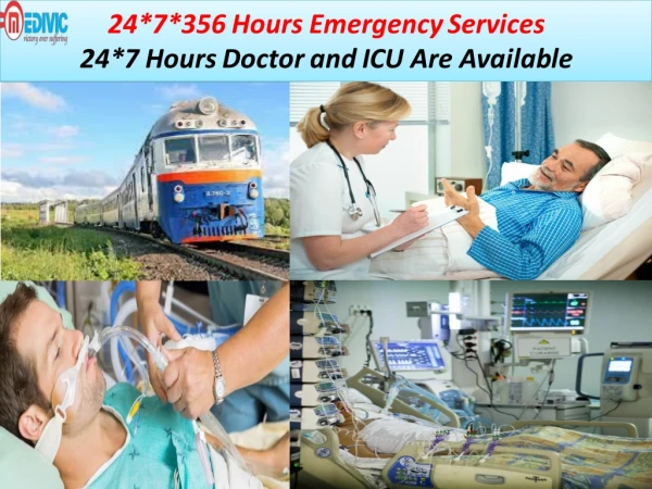 Hire Low Fare Train Ambulance Service in Patna