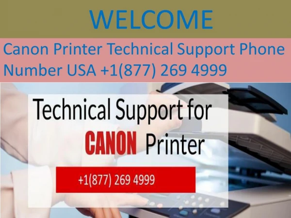 Canon Printer Support Number USA 1(877) 269 4999