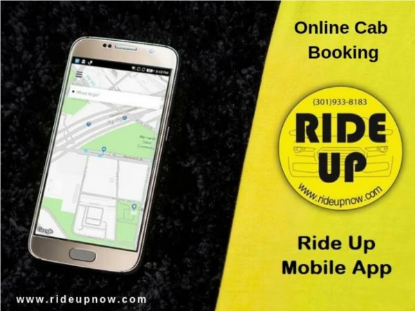 Online cab booking with Ride Up mobile app-Ride Up Now